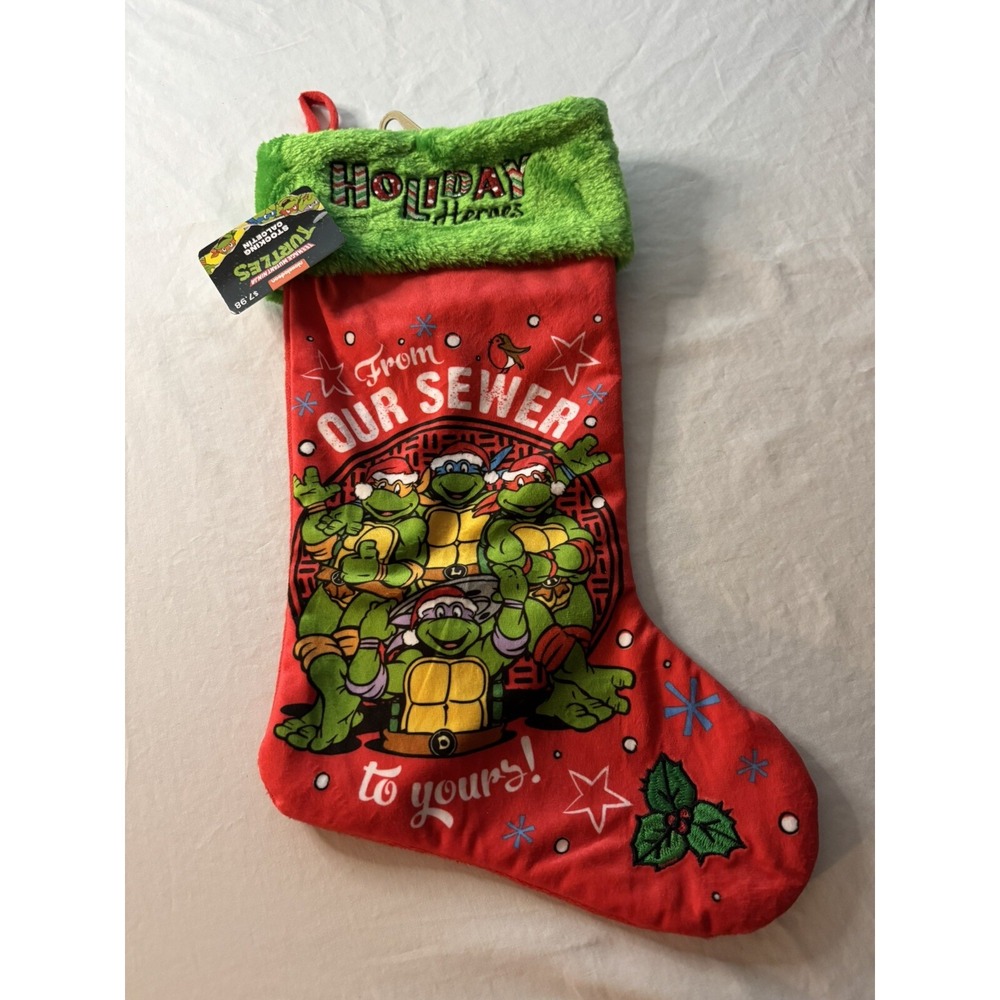 Teenage Mutant Ninja Turtles Holiday Heroes Christmas Stocking Tmnt By Ruz 20"